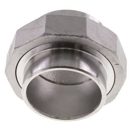 Union Straight Connector 60.3mm Weld End Stainless Steel Conical Seal 16bar (224.8psi)