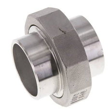 Union Straight Connector 48.3mm Weld End Stainless Steel Conical Seal 16bar (224.8psi)
