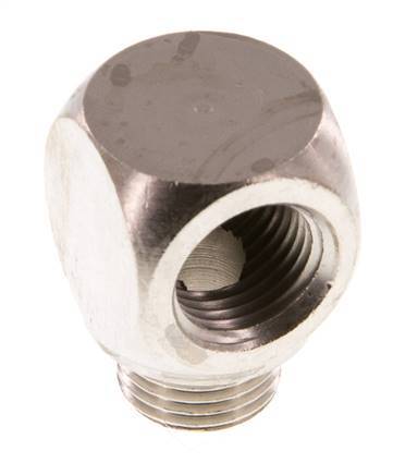 90deg Angled Fitting G1/8'' Male x Female Nickel-plated Brass 16bar (224.8psi) [2 Pieces]
