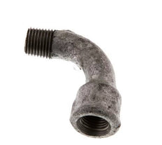 90deg Angled Fitting 1/4'' Male R x Female Rp Long Cast Iron 25bar (351.25psi) [2 Pieces]