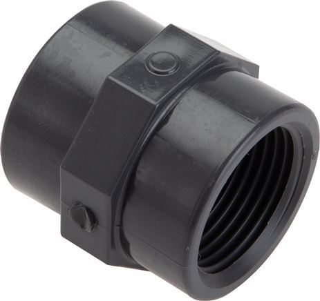 Socket Rp3/4'' Female PVC-U 16bar (224.8psi) EN 1452-3 [2 Pieces]