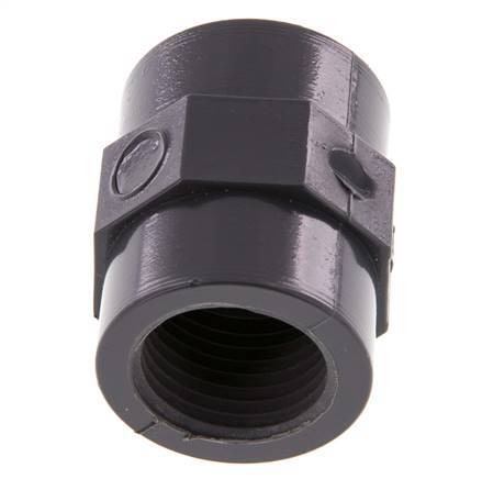 Socket Rp1/2'' Female PVC-U 16bar (224.8psi) EN 1452-3 [5 Pieces]