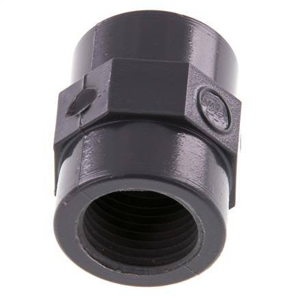 Socket Rp1/2'' Female PVC-U 16bar (224.8psi) EN 1452-3 [5 Pieces]