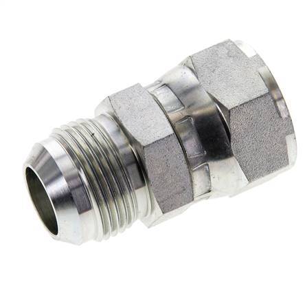 JIC Nipple UN 1-3/16''-12 Male x Female Steel 170bar (2388.5psi)