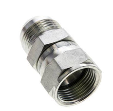 JIC Nipple UN 1-3/16''-12 Male x Female Steel 170bar (2388.5psi)