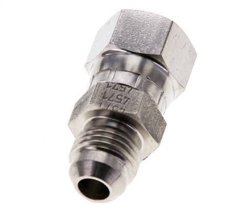 JIC Nipple UNF 9/16''-18 Male x Female Stainless Steel 275bar (3863.75psi)