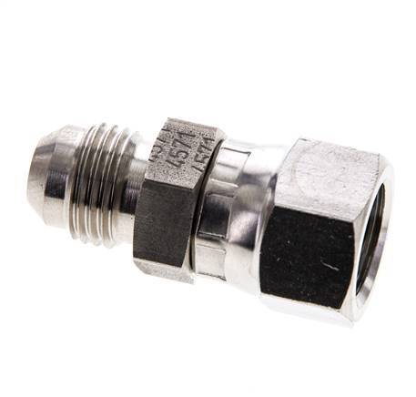 JIC Nipple UNF 9/16''-18 Male x Female Stainless Steel 275bar (3863.75psi)