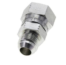 JIC Reducing Nipple UNF 7/8''-14 Male x UN 1-1/16''-12 Female Steel 210bar (2950.5psi)