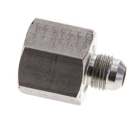 JIC Reducing Nipple UNF 9/16''-18 Male x UNF 7/8''-14 Female Stainless Steel 210bar (2950.5psi)