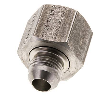 JIC Reducing Nipple UNF 3/4''-16 Male x UN 1-1/16''-12 Female Stainless Steel 210bar (2950.5psi)