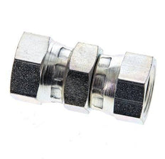 Reducing Straight Connector G1/4'' Female High Pressure Steel 60° Cone 575bar (8078.75psi) Hydraulic [2 Pieces]