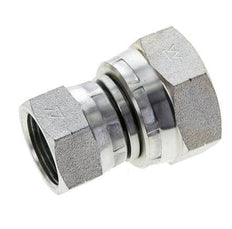 Reducing Straight Connector G3/4'' x G1'' Female High Pressure Steel 60° Cone 150bar (2107.5psi) Hydraulic
