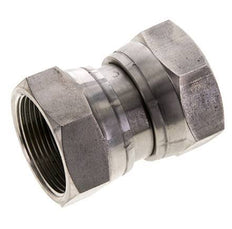 Reducing Straight Connector G1 1/2'' Female High Pressure Stainless Steel 60° Cone 125bar (1756.25psi) Hydraulic