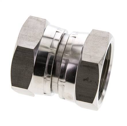 Reducing Straight Connector G1 1/4'' Female High Pressure Stainless Steel 60° Cone 150bar (2107.5psi) Hydraulic