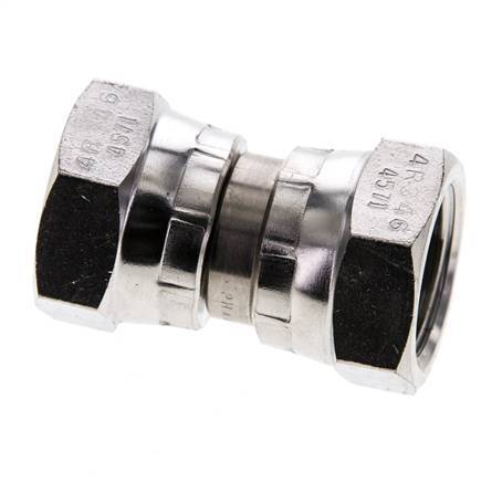 Reducing Straight Connector G1/2'' Female High Pressure Stainless Steel 60° Cone 300bar (4215.0psi) Hydraulic