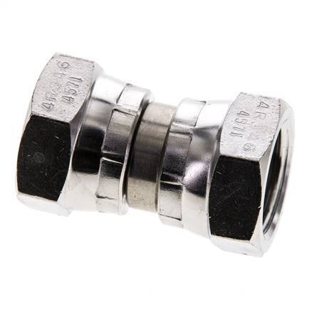 Reducing Straight Connector G1/2'' Female High Pressure Stainless Steel 60° Cone 300bar (4215.0psi) Hydraulic