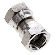 Reducing Straight Connector G1/2'' Female High Pressure Stainless Steel 60° Cone 300bar (4215.0psi) Hydraulic
