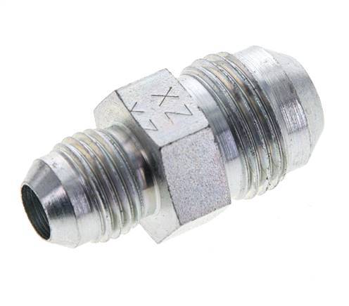 JIC Reducing Double Nipple UNF 9/16''-18 x UNF 3/4''-16 Steel 275bar (3863.75psi) [2 Pieces]