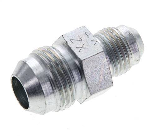 JIC Reducing Double Nipple UNF 9/16''-18 x UNF 3/4''-16 Steel 275bar (3863.75psi) [2 Pieces]