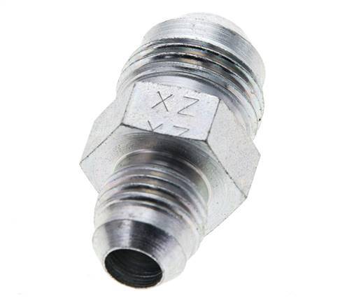 JIC Reducing Double Nipple UNF 9/16''-18 x UNF 3/4''-16 Steel 275bar (3863.75psi) [2 Pieces]