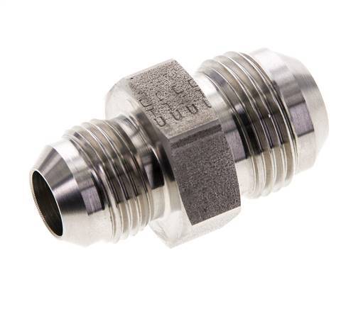 JIC Reducing Double Nipple UNF 7/8''-14 x UN 1-1/16''-12 Stainless Steel 210bar (2950.5psi)