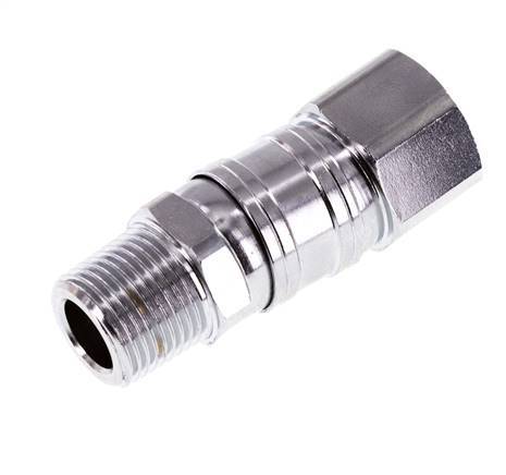 Rotary Joint R3/8'' Male x G3/8'' Female Nickel-plated Steel 15bar (210.75psi) for Tools