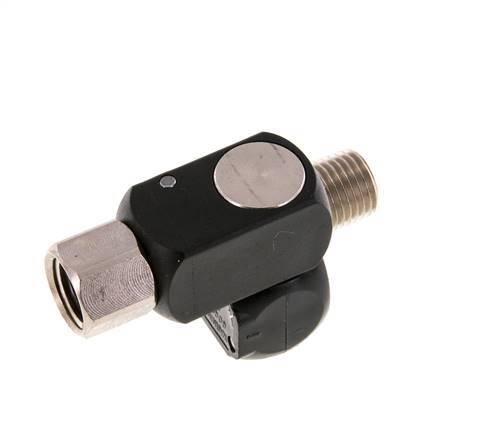 Rotary Joint R1/4'' Female x Male Z-shape Nickel-plated Brass / Plastic 15bar (210.75psi)