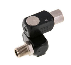 Rotary Joint R1/4'' Female x Male Z-shape Nickel-plated Brass / Plastic 15bar (210.75psi)