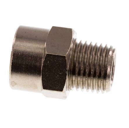 Threaded Extension 1/4'' R Male x Rp Female Nickel-plated Brass 16bar (224.8psi) [5 Pieces]