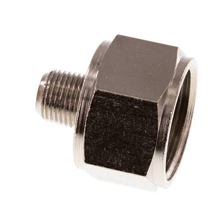 Reducing Adapter R1/8'' Male x Rp1/2'' Female Nickel-plated Brass 16bar (224.8psi) [2 Pieces]