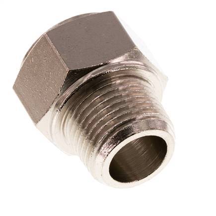 Threaded Extension 3/8'' R Male x Rp Female Nickel-plated Brass 16bar (224.8psi) [2 Pieces]