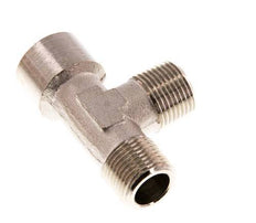 Tee Fitting Right Angle R3/8'' Male x G3/8'' Female Nickel-plated Brass 16bar (224.8psi) [2 Pieces]