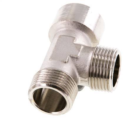 Tee Fitting Right Angle R1'' Male x G1'' Female Nickel-plated Brass 16bar (224.8psi)