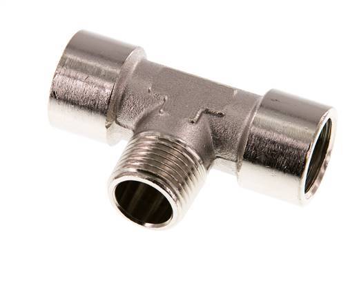 Tee Fitting G1/2'' Female x R1/2'' Male Nickel-plated Brass 16bar (224.8psi)