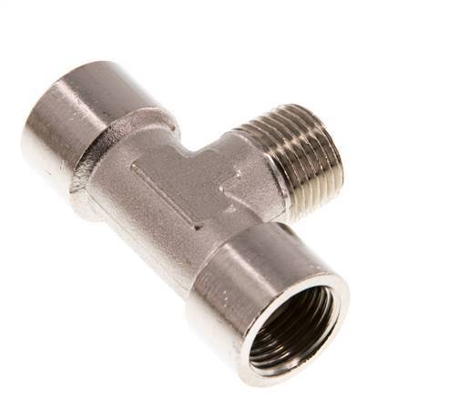 Tee Fitting G1/2'' Female x R1/2'' Male Nickel-plated Brass 16bar (224.8psi)