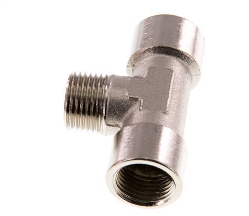 Tee Fitting G1/2'' Female x R1/2'' Male Nickel-plated Brass 16bar (224.8psi)