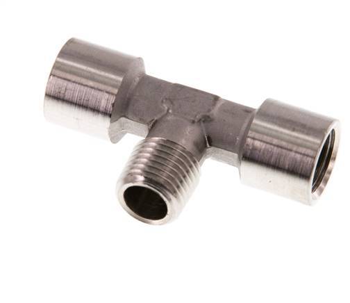 Tee Fitting G1/4'' Female x R1/4'' Male Stainless steel 150bar (2107.5psi)