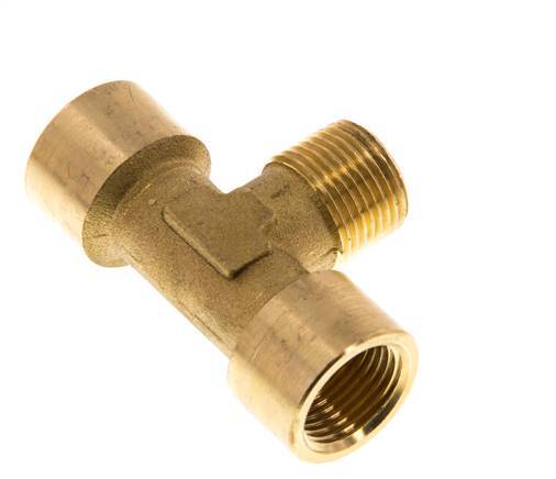 Tee Fitting G3/8'' Female x R3/8'' Male Brass 16bar (224.8psi) [2 Pieces]