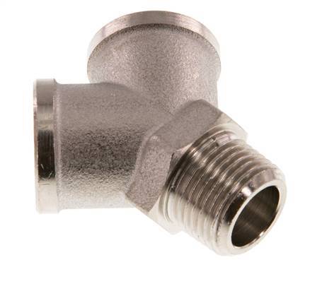 Y Fitting R3/8'' Male x G3/8'' Female nickel-plated 16bar (224.8psi) [2 Pieces]