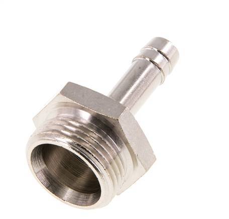 G 3/4'' Male x 9mm Nickel plated Brass Hose barb 16 Bar [2 Pieces]