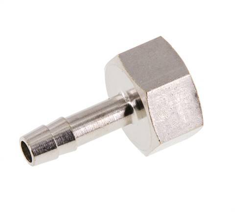 G 3/8'' x 6mm Nickel plated Brass Hose barb 16 Bar [2 Pieces]