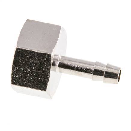 G 1/2'' x 6mm Nickel plated Brass Hose barb 16 Bar [2 Pieces]