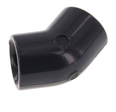 PVC 45deg Elbow Fitting Socket 16x23mm [5 Pieces]