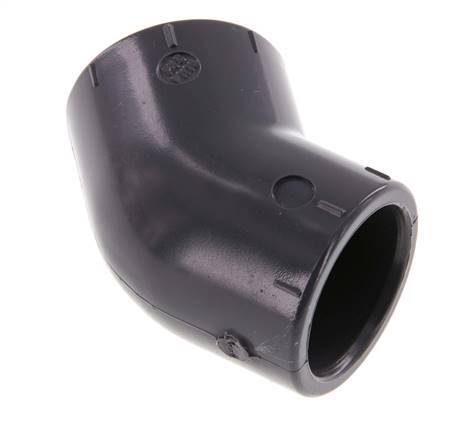 PVC 45deg Elbow Fitting Socket 25x33mm [2 Pieces]