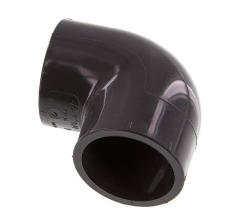 PVC 90deg Elbow Fitting Socket 40x50mm [2 Pieces]