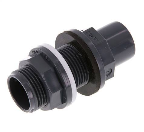 PVC Bulkhead Fitting Socket 20x25mm