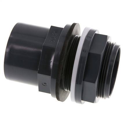PVC Bulkhead Fitting Socket 50x63mm