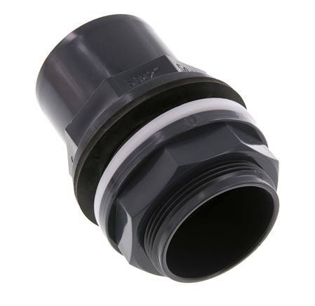 PVC Bulkhead Fitting Socket 50x63mm