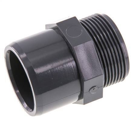 PVC Fitting Female Socket 40x50mm x Male G 1-1/2'' [2 Pieces]