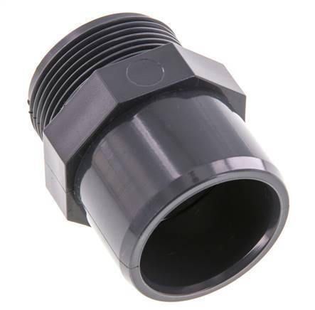 PVC Fitting Female Socket 40x50mm x Male G 1-1/2'' [2 Pieces]